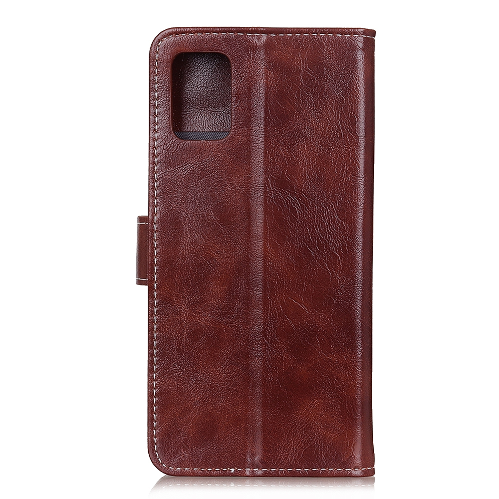 עבור Xiaomi Redmi 9T כיסוי ארנק / ספר עשוי מעור בצבע חום עם חריצים לכרטיסי אשראי