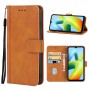 עבור Xiaomi Redmi A1+ כיסוי ארנק / ספר עשוי מעור בצבע חום עם חריצים לכרטיסי אשראי