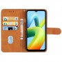 עבור Xiaomi Redmi A1+ כיסוי ארנק / ספר עשוי מעור בצבע חום עם חריצים לכרטיסי אשראי