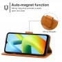 עבור Xiaomi Redmi A1+ כיסוי ארנק / ספר עשוי מעור בצבע חום עם חריצים לכרטיסי אשראי