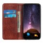 עבור Xiaomi Redmi Note 11 4G כיסוי ארנק / ספר עשוי מעור בצבע חום עם חריצים לכרטיסי אשראי