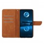 עבור Xiaomi Redmi Note 12S כיסוי ארנק / ספר עשוי מעור בצבע חום עם חריצים לכרטיסי אשראי