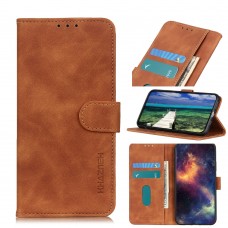 עבור Xiaomi Redmi Note 8 2021 כיסוי ארנק / ספר עשוי מעור בצבע חום עם חריצים לכרטיסי אשראי