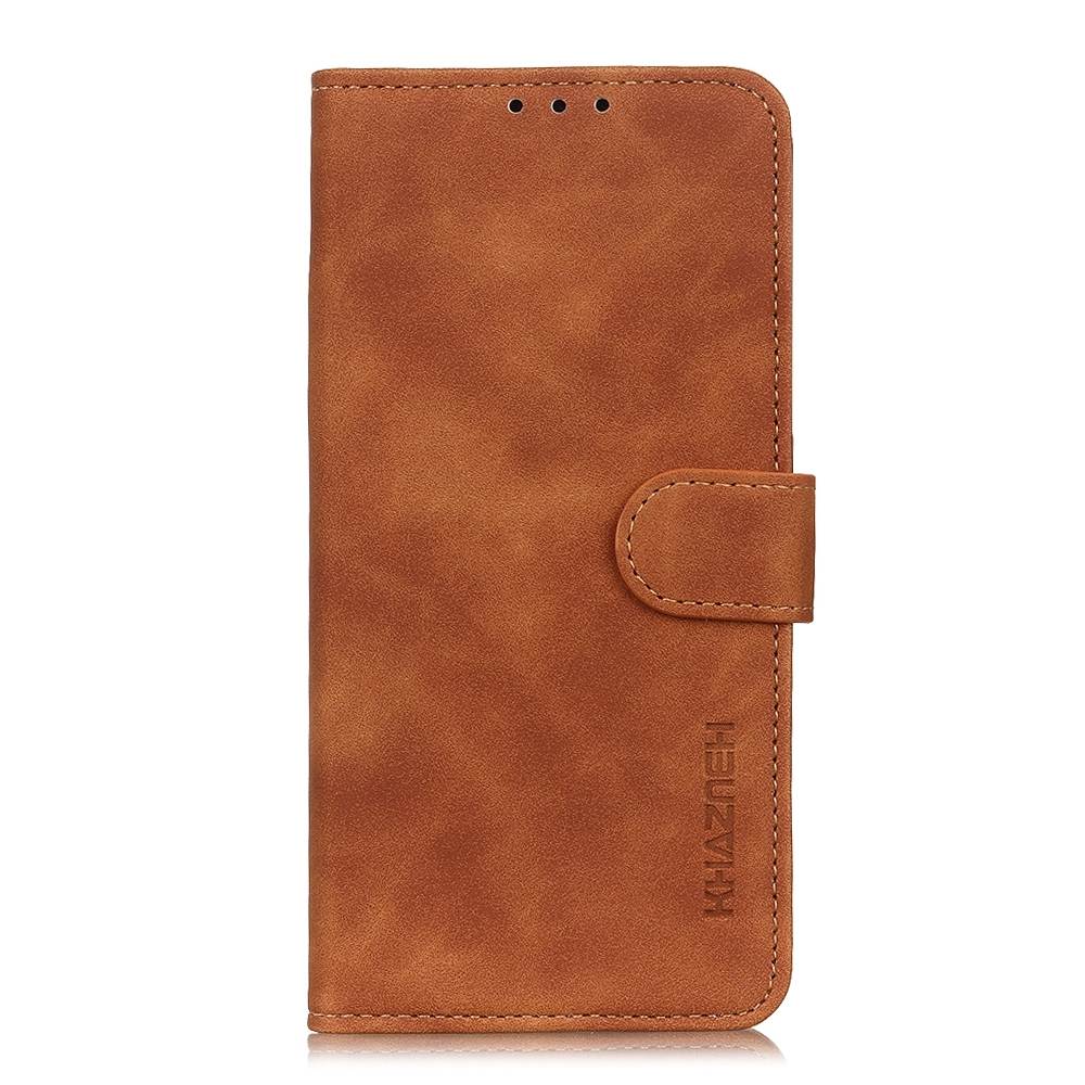 עבור Xiaomi Redmi Note 8 2021 כיסוי ארנק / ספר עשוי מעור בצבע חום עם חריצים לכרטיסי אשראי