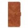 עבור Xiaomi Redmi Note 8 2021 כיסוי ארנק / ספר עשוי מעור בצבע חום עם חריצים לכרטיסי אשראי
