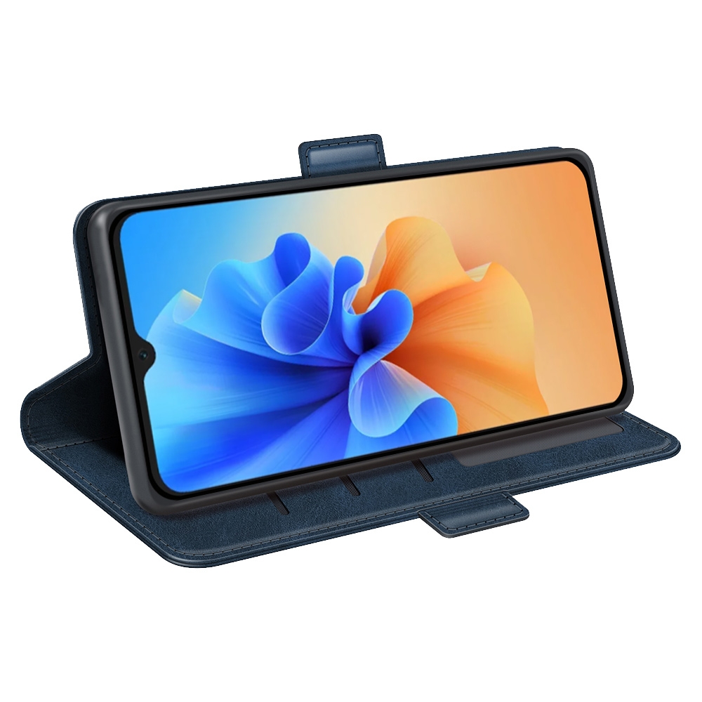 עבור Blackview A55 Pro כיסוי ארנק / ספר עשוי מעור בצבע כחול כהה עם חריצים לכרטיסי אשראי