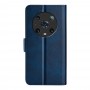 עבור Honor Magic4 Pro כיסוי ארנק / ספר עשוי מעור בצבע כחול כהה עם חריצים לכרטיסי אשראי