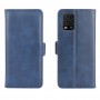 עבור Xiaomi Mi 10 Lite 5G כיסוי ארנק / ספר עשוי מעור בצבע כחול כהה עם חריצים לכרטיסי אשראי