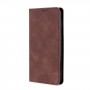 עבור Honor X7 כיסוי ארנק / ספר עשוי מעור בצבע חום כהה עם חריצים לכרטיסי אשראי