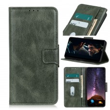 עבור Xiaomi Poco F4 כיסוי ארנק / ספר עשוי מעור בצבע ירוק כהה עם חריצים לכרטיסי אשראי
