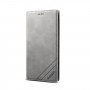 עבור Samsung Galaxy S10+ כיסוי ארנק / ספר עשוי מעור בצבע אפור עם חריצים לכרטיסי אשראי