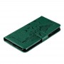 עבור Google Pixel 3 XL כיסוי ארנק / ספר עשוי מעור בצבע ירוק עם חריצים לכרטיסי אשראי