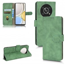 עבור Honor Magic4 Lite כיסוי ארנק / ספר עשוי מעור בצבע ירוק עם חריצים לכרטיסי אשראי