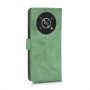 עבור Honor Magic4 Lite כיסוי ארנק / ספר עשוי מעור בצבע ירוק עם חריצים לכרטיסי אשראי
