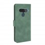עבור LG G8S ThinQ כיסוי ארנק / ספר עשוי מעור בצבע ירוק עם חריצים לכרטיסי אשראי