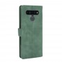 עבור LG K41S כיסוי ארנק / ספר עשוי מעור בצבע ירוק עם חריצים לכרטיסי אשראי