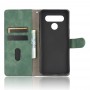 עבור LG K51S כיסוי ארנק / ספר עשוי מעור בצבע ירוק עם חריצים לכרטיסי אשראי