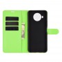עבור Nokia 8.3 5G כיסוי ארנק / ספר עשוי מעור בצבע ירוק עם חריצים לכרטיסי אשראי