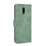 עבור OnePlus 6T כיסוי ארנק / ספר עשוי מעור בצבע ירוק עם חריצים לכרטיסי אשראי
