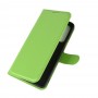עבור OnePlus Nord כיסוי ארנק / ספר עשוי מעור בצבע ירוק עם חריצים לכרטיסי אשראי