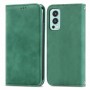 עבור OnePlus Nord 2 5G כיסוי ארנק / ספר עשוי מעור בצבע ירוק עם חריצים לכרטיסי אשראי