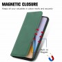 עבור OnePlus Nord 2 5G כיסוי ארנק / ספר עשוי מעור בצבע ירוק עם חריצים לכרטיסי אשראי