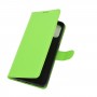 עבור OnePlus Nord N10 5G כיסוי ארנק / ספר עשוי מעור בצבע ירוק עם חריצים לכרטיסי אשראי