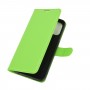 עבור OnePlus Nord N100 כיסוי ארנק / ספר עשוי מעור בצבע ירוק עם חריצים לכרטיסי אשראי