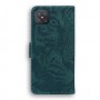 עבור Oppo A92s כיסוי ארנק / ספר עשוי מעור בצבע ירוק עם חריצים לכרטיסי אשראי