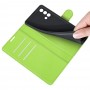 עבור Oppo F19 כיסוי ארנק / ספר עשוי מעור בצבע ירוק עם חריצים לכרטיסי אשראי