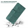 עבור Oppo Reno5 Z כיסוי ארנק / ספר עשוי מעור בצבע ירוק עם חריצים לכרטיסי אשראי