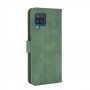 עבור Samsung Galaxy A12 כיסוי ארנק / ספר עשוי מעור בצבע ירוק עם חריצים לכרטיסי אשראי