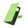 עבור Samsung Galaxy A21s כיסוי ארנק / ספר עשוי מעור בצבע ירוק עם חריצים לכרטיסי אשראי