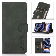 עבור Samsung Galaxy A34 כיסוי ארנק / ספר עשוי מעור בצבע ירוק עם חריצים לכרטיסי אשראי
