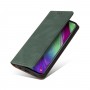 עבור Samsung Galaxy A40 כיסוי ארנק / ספר עשוי מעור בצבע ירוק עם חריצים לכרטיסי אשראי