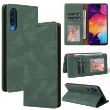 עבור Samsung Galaxy A50 כיסוי ארנק / ספר עשוי מעור בצבע ירוק עם חריצים לכרטיסי אשראי