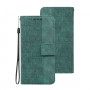 עבור Samsung Galaxy A70 כיסוי ארנק / ספר עשוי מעור בצבע ירוק עם חריצים לכרטיסי אשראי