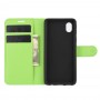 עבור Samsung Galaxy M01 Core כיסוי ארנק / ספר עשוי מעור בצבע ירוק עם חריצים לכרטיסי אשראי