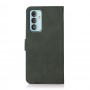 עבור Samsung Galaxy M13 כיסוי ארנק / ספר עשוי מעור בצבע ירוק עם חריצים לכרטיסי אשראי