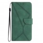 עבור Samsung Galaxy M54 כיסוי ארנק / ספר עשוי מעור בצבע ירוק עם חריצים לכרטיסי אשראי