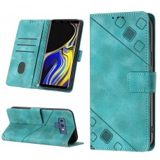 עבור Samsung Galaxy Note9 כיסוי ארנק / ספר עשוי מעור בצבע ירוק עם חריצים לכרטיסי אשראי