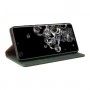 עבור Samsung Galaxy S20 Ultra כיסוי ארנק / ספר עשוי מעור בצבע ירוק עם חריצים לכרטיסי אשראי