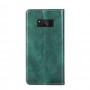 עבור Samsung Galaxy S8 כיסוי ארנק / ספר עשוי מעור בצבע ירוק עם חריצים לכרטיסי אשראי