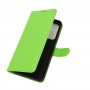 עבור Xiaomi Mi 10T 5G כיסוי ארנק / ספר עשוי מעור בצבע ירוק עם חריצים לכרטיסי אשראי
