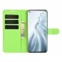 עבור Xiaomi Mi 11 כיסוי ארנק / ספר עשוי מעור בצבע ירוק עם חריצים לכרטיסי אשראי