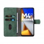 עבור Xiaomi Poco M4 Pro כיסוי ארנק / ספר עשוי מעור בצבע ירוק עם חריצים לכרטיסי אשראי