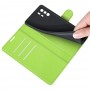 עבור Xiaomi Poco X3 GT כיסוי ארנק / ספר עשוי מעור בצבע ירוק עם חריצים לכרטיסי אשראי