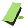 עבור Xiaomi Redmi 9 כיסוי ארנק / ספר עשוי מעור בצבע ירוק עם חריצים לכרטיסי אשראי