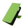 עבור Xiaomi Redmi 9A כיסוי ארנק / ספר עשוי מעור בצבע ירוק עם חריצים לכרטיסי אשראי