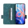 עבור Xiaomi Redmi Note 11S כיסוי ארנק / ספר עשוי מעור בצבע ירוק עם חריצים לכרטיסי אשראי